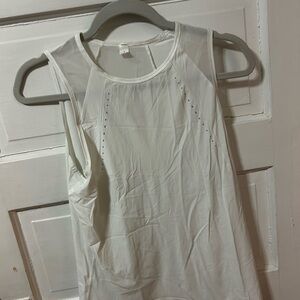 Lululemon Athletica White Tank Top